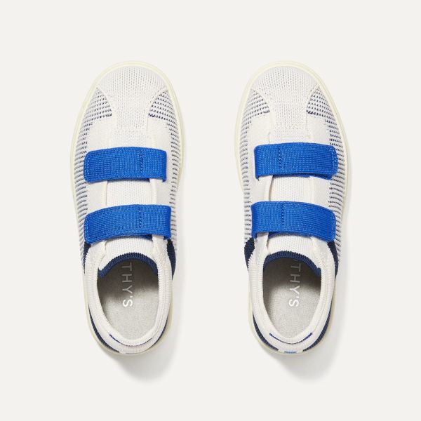 The Kids Strap Sneaker-Bicycle Blue Kid's Rothys Shoes