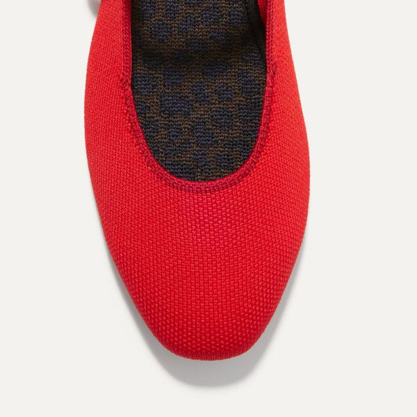 The Square Mary Jane-Flame Women's Rothys Shoes