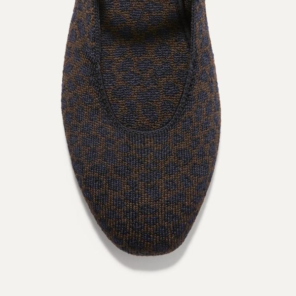 The Square Mary Jane-Chocolate Spot Women's Rothys Shoes