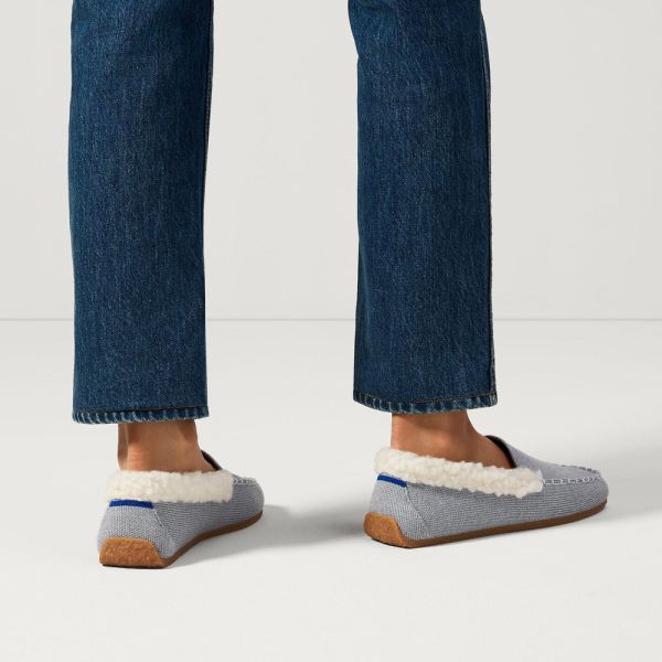 The Merino Slipper-Glacier Grey Women's Rothys Shoes