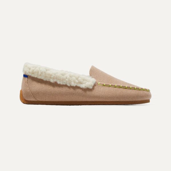 The Merino Slipper-Birch Tan Women's Rothys Shoes