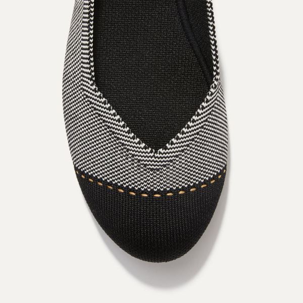 The Flat-Grey Mist Captoe Women's Rothys Shoes