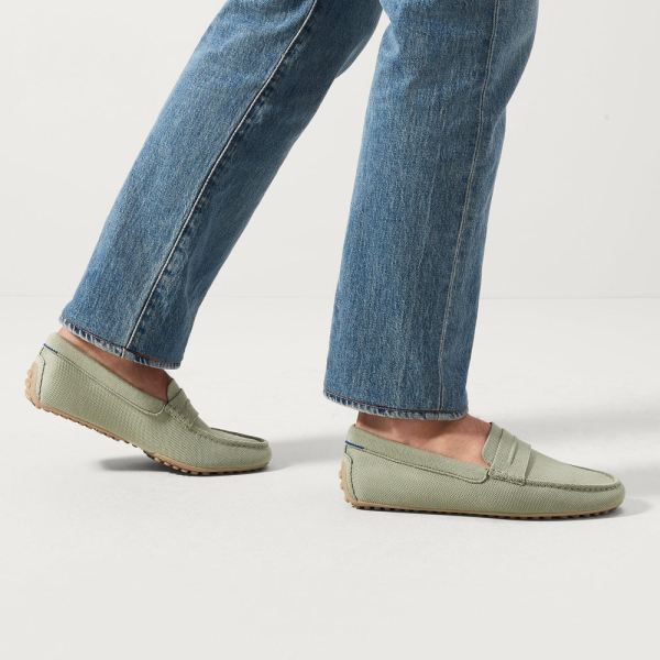 The Driving Loafer-Pistachio Men's Rothys Shoes