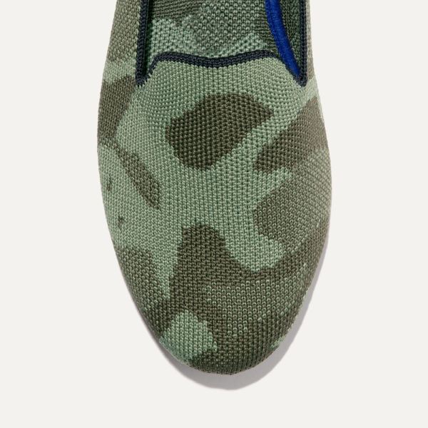 The Loafer-Olive Camo Women's Rothys Shoes