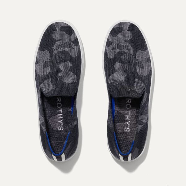 The Sneaker-Grey Camo Women's Rothys Shoes