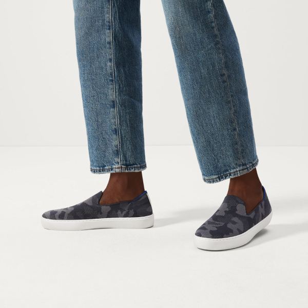 The Sneaker-Grey Camo Women's Rothys Shoes