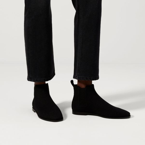 The Merino Ankle Boot-Onyx Black Women's Rothys Shoes