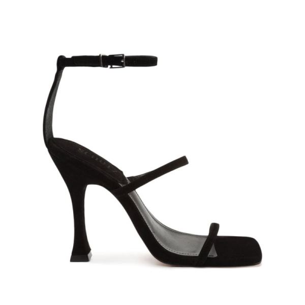 Schutz | Women's Nelli Nubuck Sandal-Black