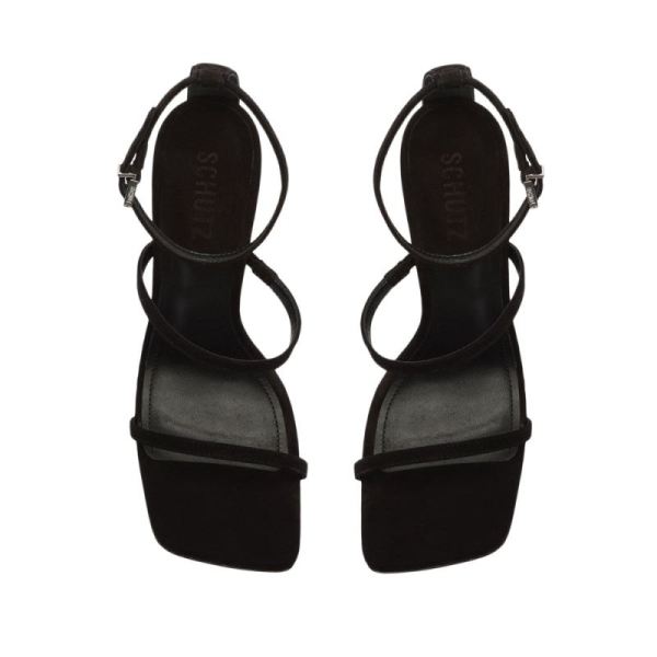 Schutz | Women's Nelli Nubuck Sandal-Black
