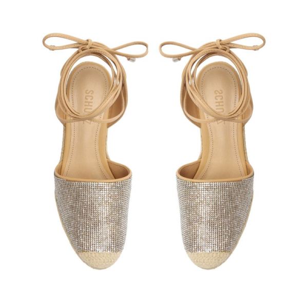 Schutz | Women's Celinah Nappa Leather Espadrille-Beige