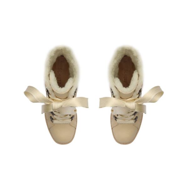 Schutz | Women's Zhara Winter Leather Bootie-Eggshell