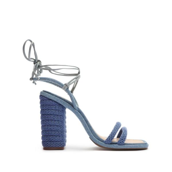 Schutz | Women's Leenah Denim Sandal-Denim