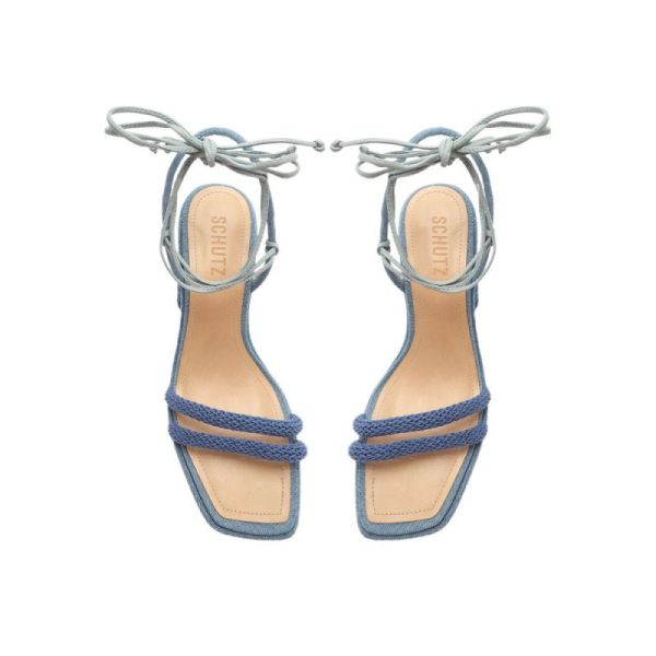 Schutz | Women's Leenah Denim Sandal-Denim
