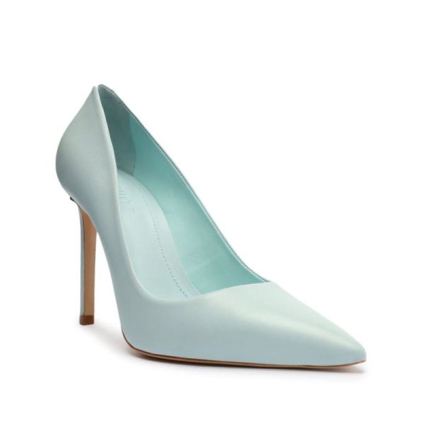 Schutz | Women's Lou Nappa Leather Pump-Soft Sky