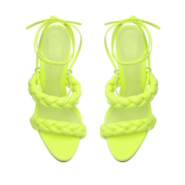 Schutz | Women's Zarda High Block Sandal-Green Fresh