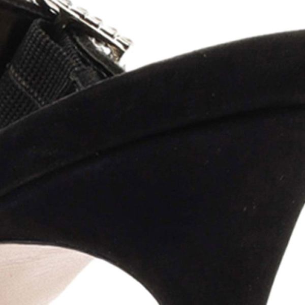 Schutz | Women's Tishara Nubuck&Rhinestones Pump-Black