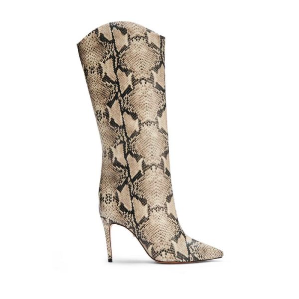 Schutz | Women's Maryana Boot | Day-to-Night Shoe -Natural Snake