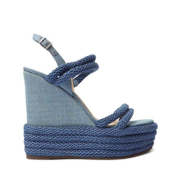 Schutz | Women's Leeneh Denim Sandal-Denim