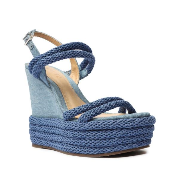 Schutz | Women's Leeneh Denim Sandal-Denim