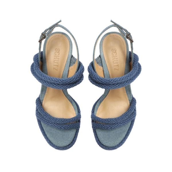 Schutz | Women's Leeneh Denim Sandal-Denim
