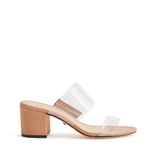 Schutz | Women's Victorie Sandal | Minimal Mule Sandal -Honey Beige