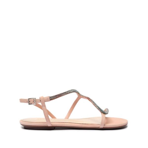 Schutz | Women's Agaviny Studded Nubuck Sandal-Sweet Rose