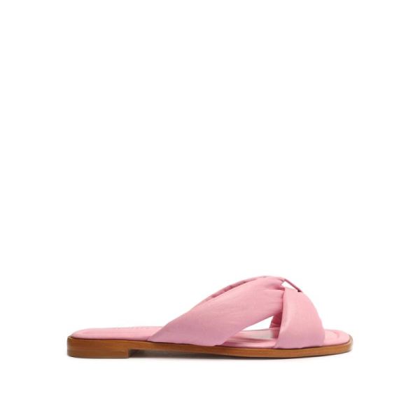 Schutz | Women's Fairy Leather Sandal-Club Rose