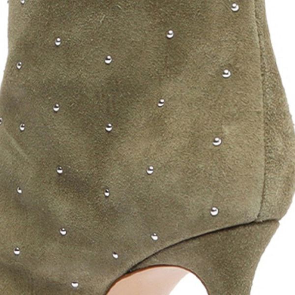 Schutz | Women's Maryana Studded Suede Boot-Aspen Green