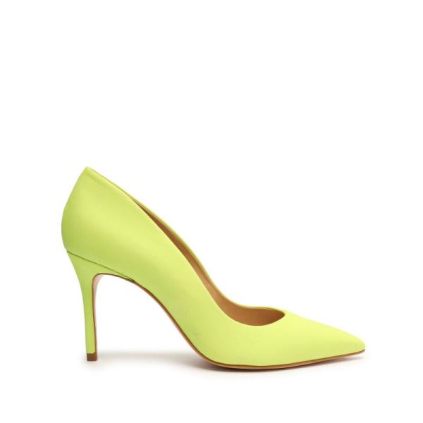Schutz | Women's Lou Lo Nubuck Pump-Green Fresh
