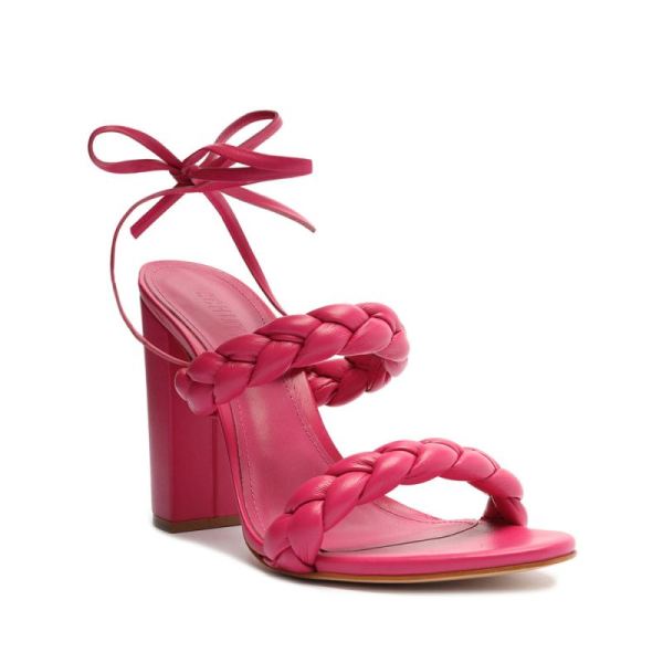 Schutz | Women's Zarda High Block Sandal-Hot Pink