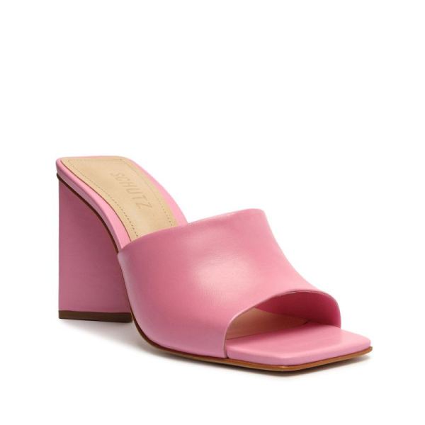 Schutz | Women's Lizah Nappa Leather Sandal-Club Rose