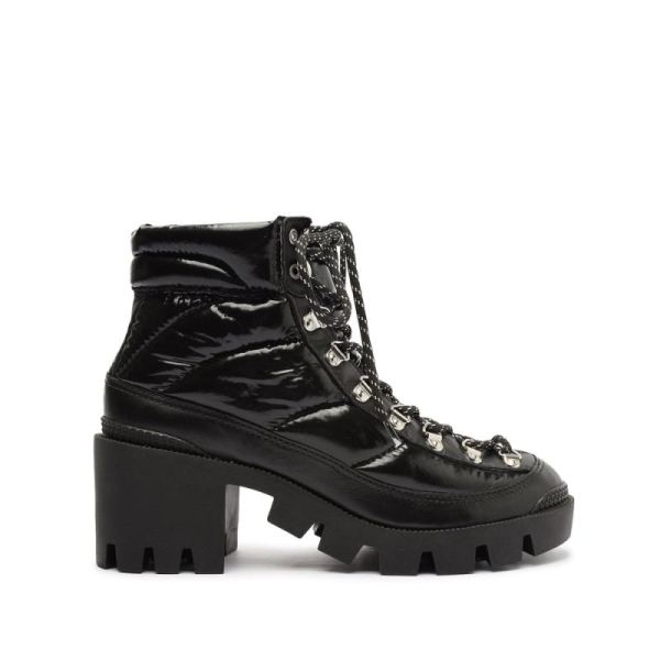 Schutz | Women's Keilane Nylon&Nappa Leather Bootie-Black