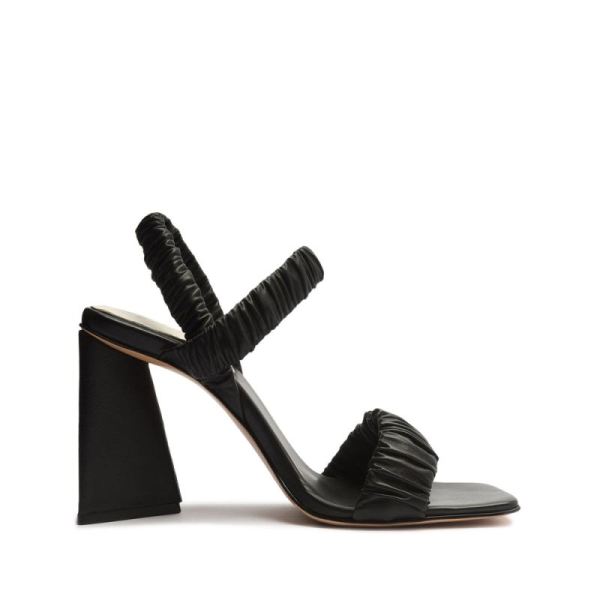 Schutz | Women's Lirah Nappa Leather Sandal-Black