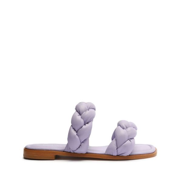 Schutz | Women's Soo Leather Sandal-Smoky Grape