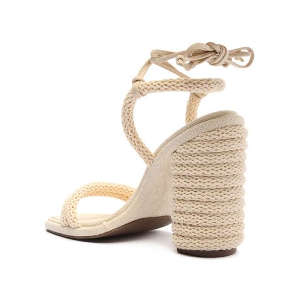 Schutz | Women's Leenah Leather Sandal-Eggshell