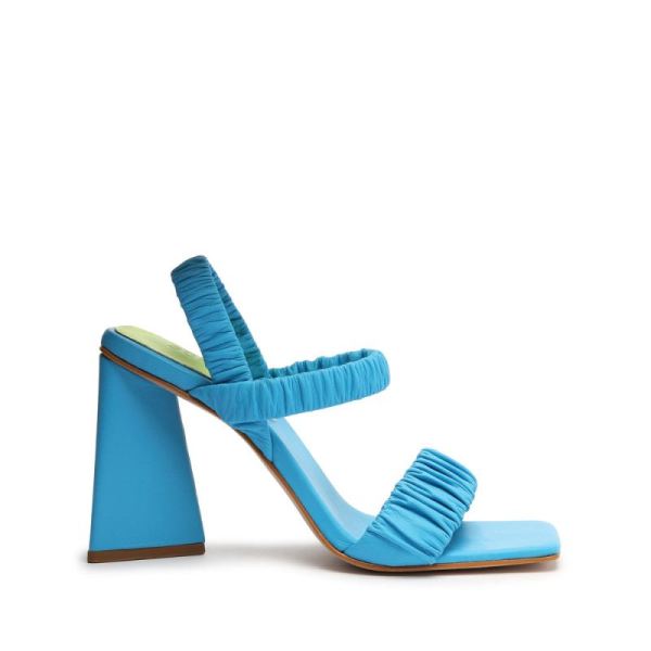 Schutz | Women's Lirah Nappa Leather Sandal-True Blue