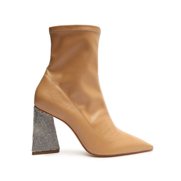 Schutz | Women's Cyrus Nappa Leather Bootie-Light Nude