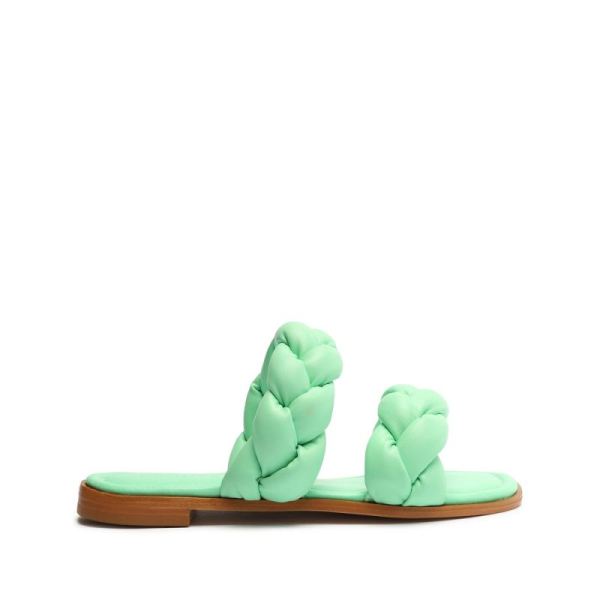 Schutz | Women's Soo Leather Sandal-Deep Mint