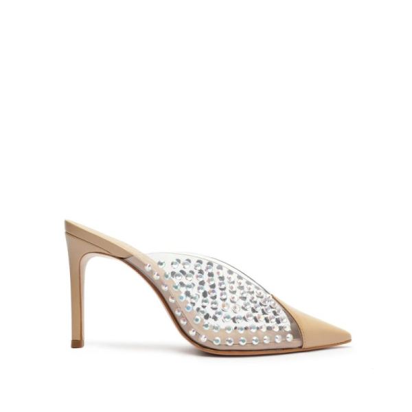 Schutz | Women's Greece Vinyl&Crystals Pump-Light Nude