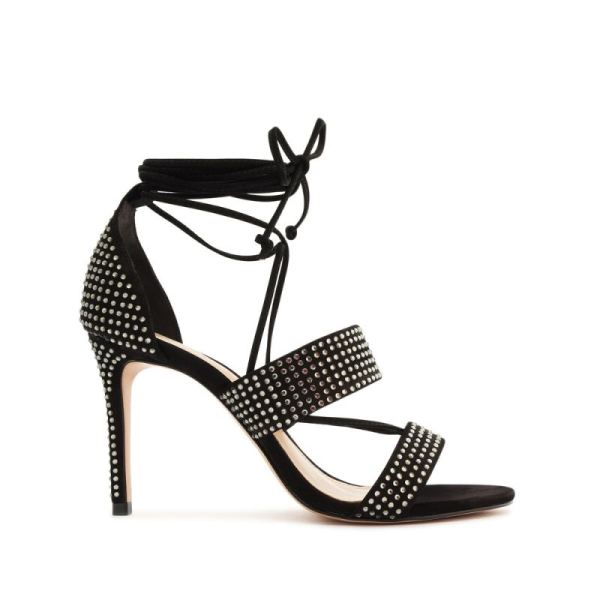 Schutz | Women's Sybil Lace Up Sandal-Black