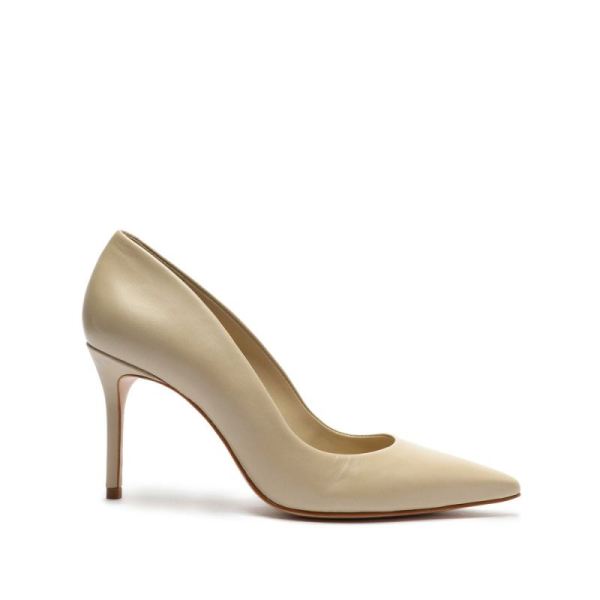 Schutz | Women's Lou Lo Nappa Leather Pump-Eggshell