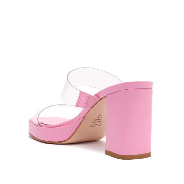 Schutz | Women's Ariella Platform Vinyl Sandal-Club Rose