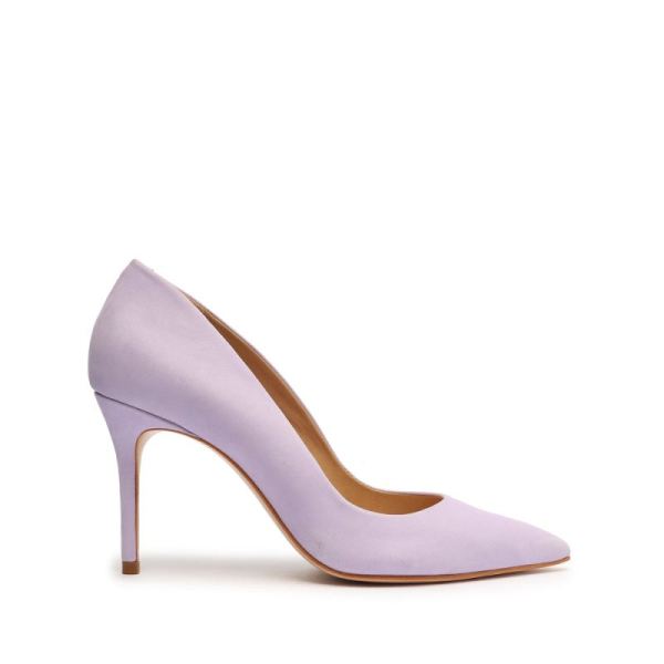 Schutz | Women's Lou Lo Nubuck Pump-Smoky Grape