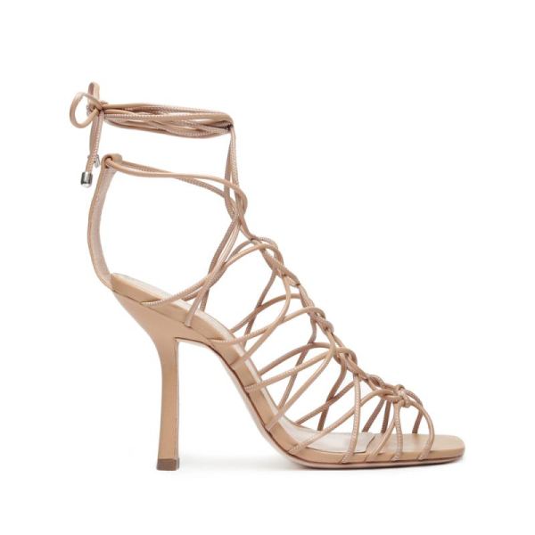 Schutz | Women's Heyde Leather Sandal-Honey Beige