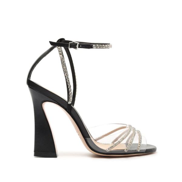 Schutz | Women's Rowenah Nappa Leather Sandal-Black