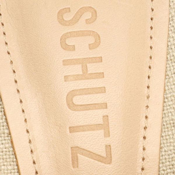 Schutz | Women's Amely Fabric Sandal-Oyster
