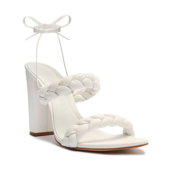 Schutz | Women's Zarda High Block Sandal-White