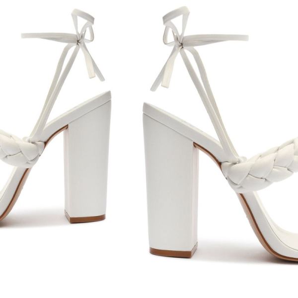 Schutz | Women's Zarda High Block Sandal-White