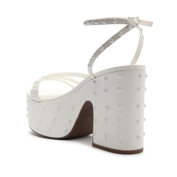 Schutz | Women's Anne Nappa Leather Sandal-White