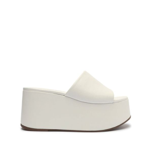 Schutz | Women's Marih Nappa Leather Sandal-White